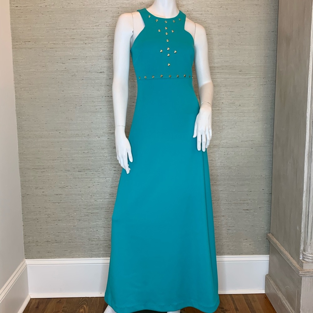 Turquoise Badgley Mishka long dress